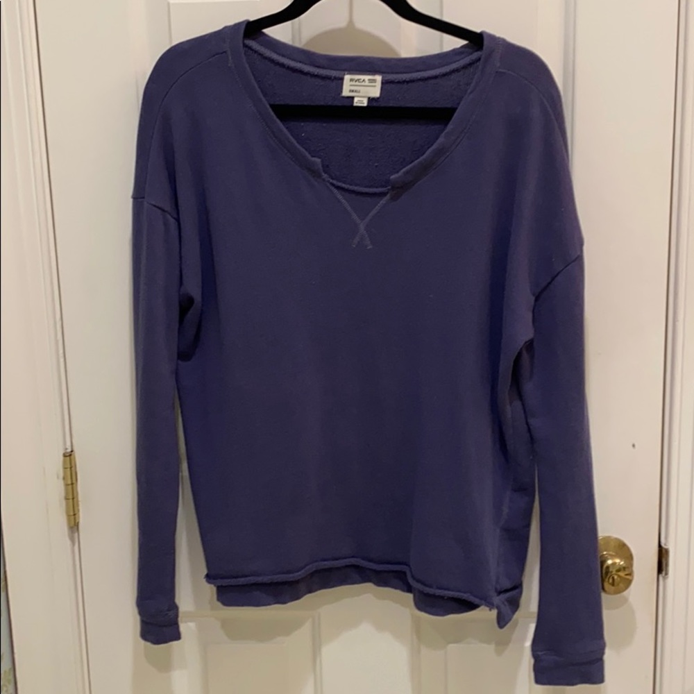RVCA blue sweatshirt/sweater